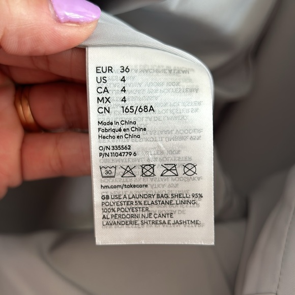 HM studio micro mini sequin silver mini skirt size 4 - Picture 8 of 8